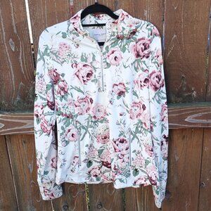 Laura Ashley Floral Athleisure Top Sz. S